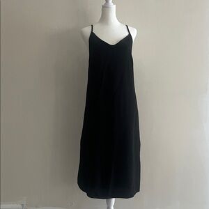 See You Monday Black Midi Dress